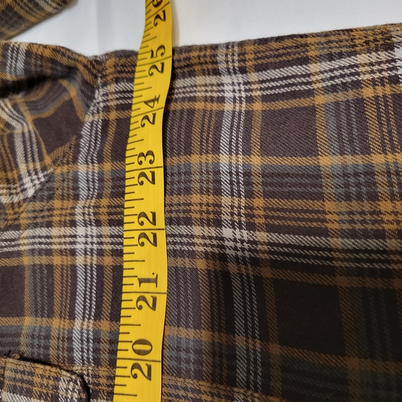 CC Filson Brown XL Plaid Flannel Casual Button-Down Shirt - Picture 10 of 13